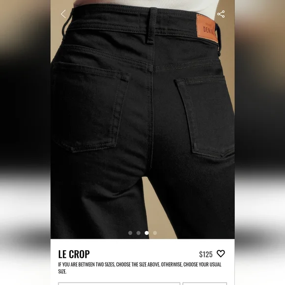 NWT Sezane Le Crop Pant - Picture 2 of 12